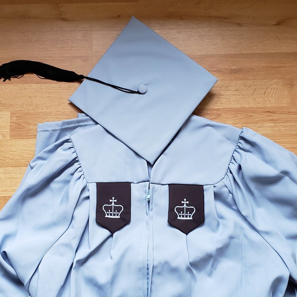 Columbia University Ivy League Graduation Gown Cap